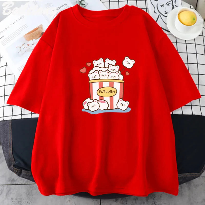 Cute Popcorn Bears T-Shirt