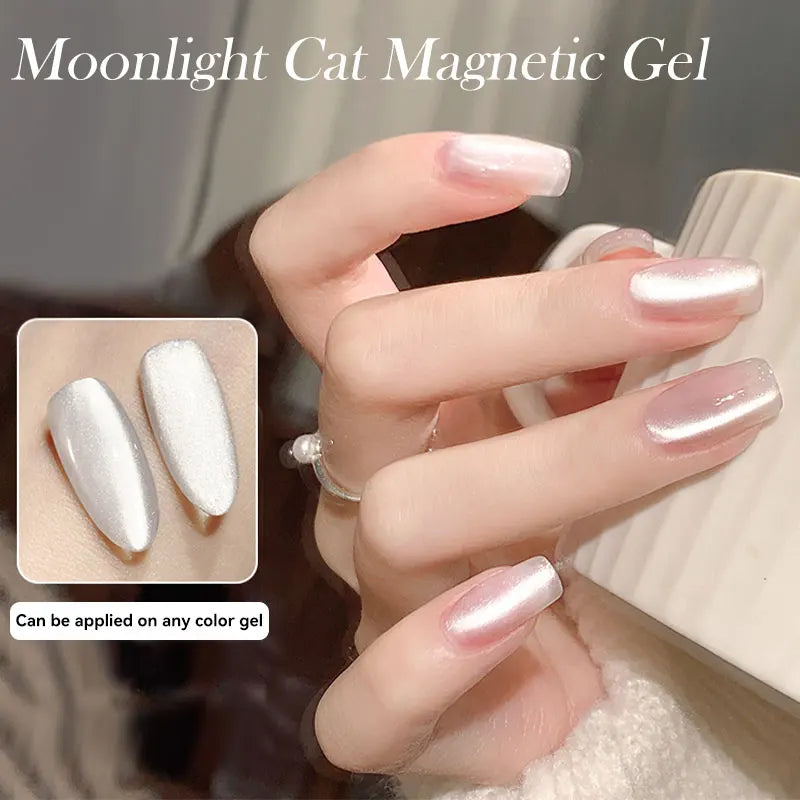 LILYCUTE 7ml Reflective Glitter Cat Magnetic Gel Nail Polish Semi permanent Soak Off UV LED Varnish Nail Supplies