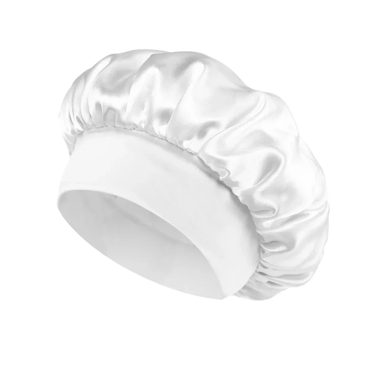 Solid Wide-Brimmed Satin Hair Bonnet for Sleeping *Multiple Colors*