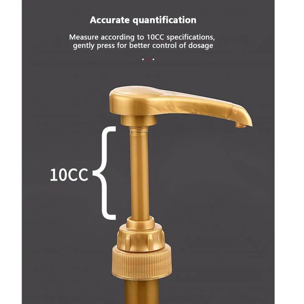 1/2/4/6 Pcs  Coffee Milk Tea Dispenser Syrup Pump Black Liquid Dispenser For Syrup 10Ml Juice Bottle Dispenser Pump