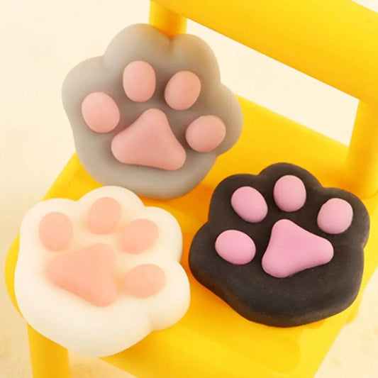 Mini Cat Paw Squeeze Toy | Silicone Pinch Decompression Toy