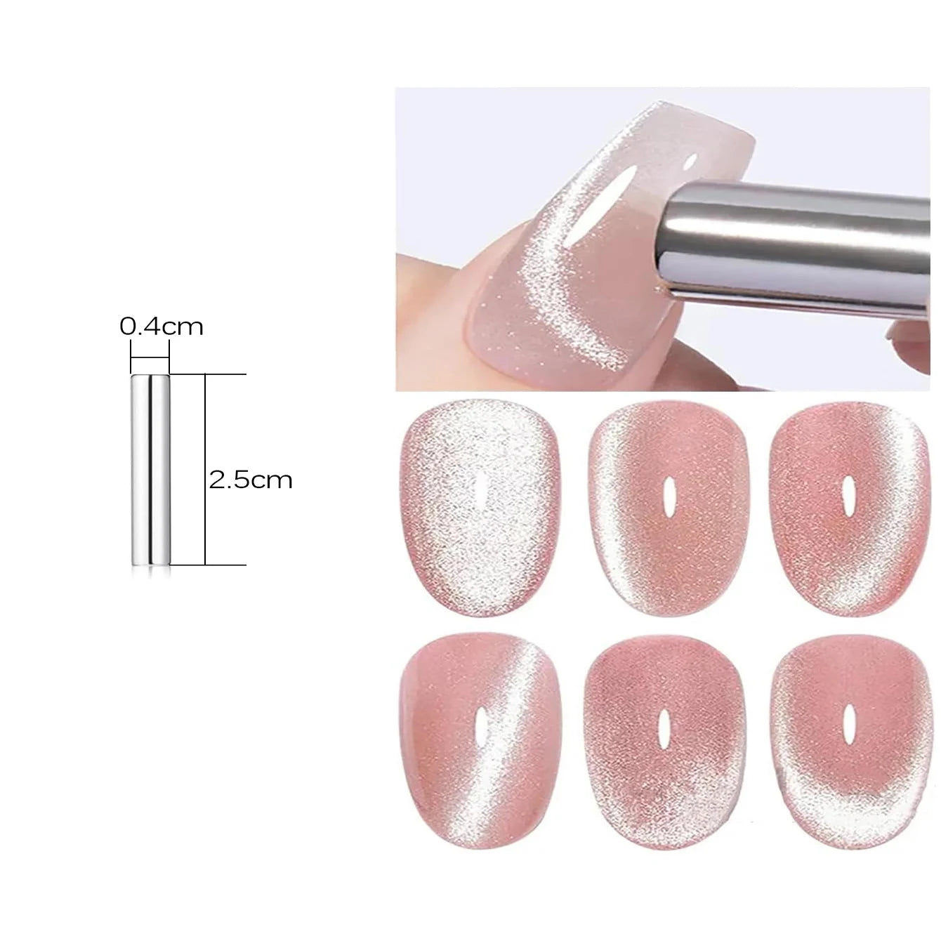 MIANEL 1-18pcs12ML Summer Hot Selling Rainbow Candy Colorful Cat Eye Gel Nail Polish New Porcelain White Glass Beads Nail Polish