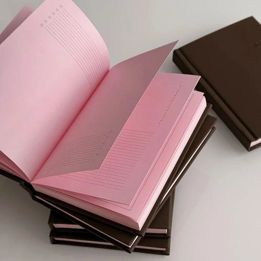 A6 Planner Kawaii Journal - Strawberry Chocolate Pink, Perfect Travel Diary Gift For Girls
