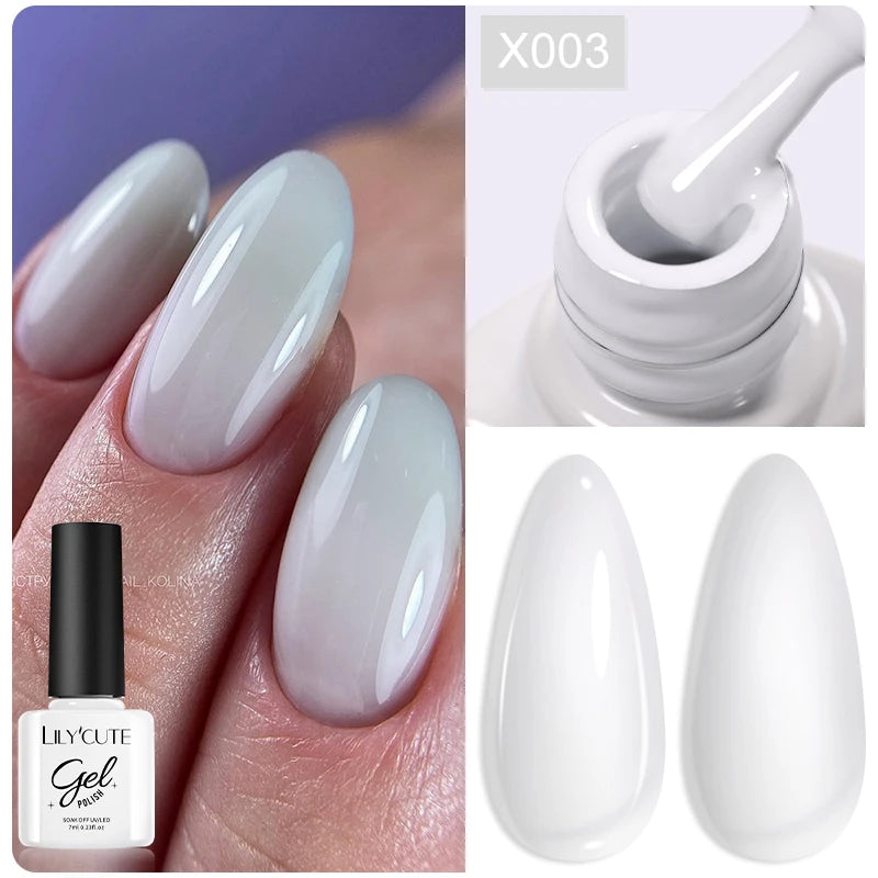 LILYCUTE 7ml Neon Reflective Nail Gel Polish Dark Flash Glitter Effect Fluorescent Gel Soak Off UV Gel Summer Nail Art Varnish