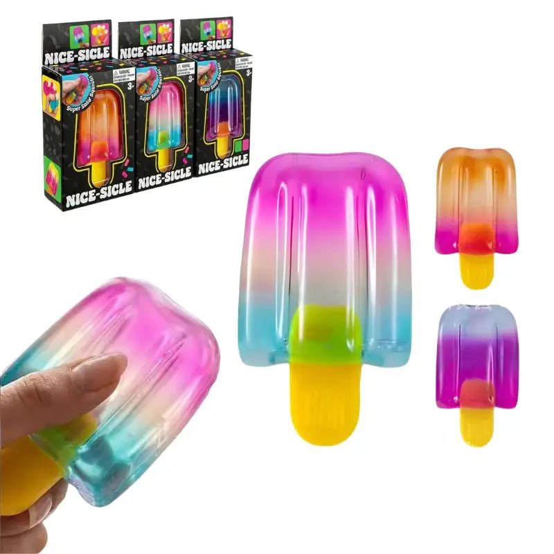 Nice Sicle Squishy Cube | Soft Sensory Stress Relief Fidget Toy