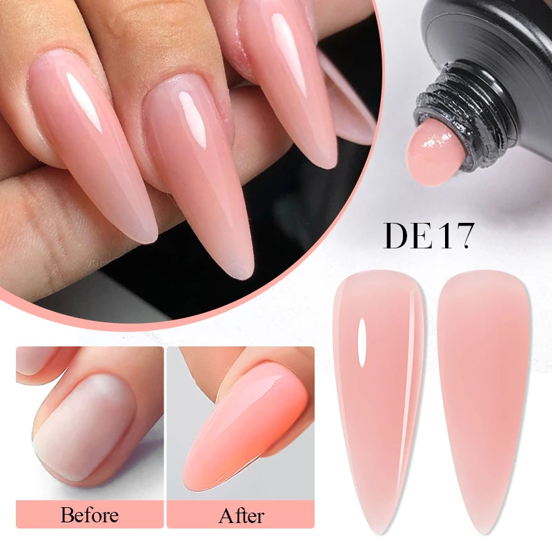 Mtssii 20ml Fluorescent Nail Extension Gel Nail Building Acrylic Nail Gel UV LED Soak Off UV Extend Gel For Nail Extensions