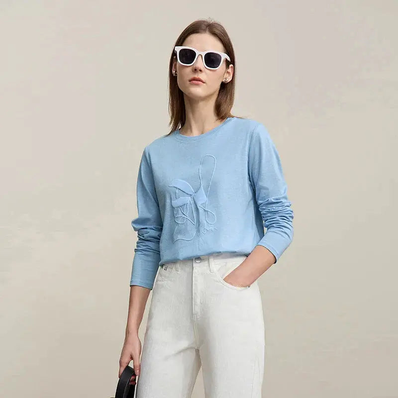 Long-Sleeve Printed Bamboo