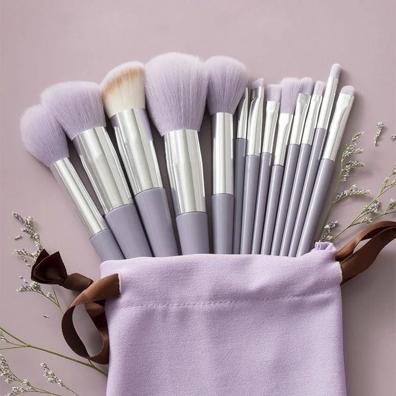 1/13PCS Soft Fluffy Makeup Brushes Set for Cosmetics Foundation Blush Powder Eyeshadow Kabuki Blending Makeup Brush Beauty Tool
