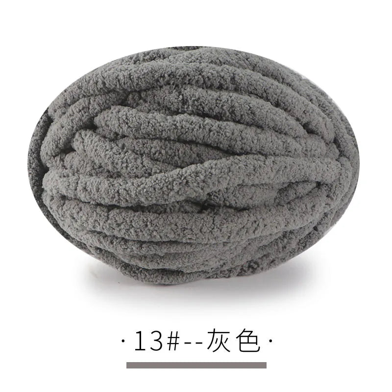 250g/Ball DIY Hand Knitting Chenille Yarn Thick Chunky Giant Yarn Cotton Thick Yarn for Scarf Cushion Handmade Crochet Hook Line