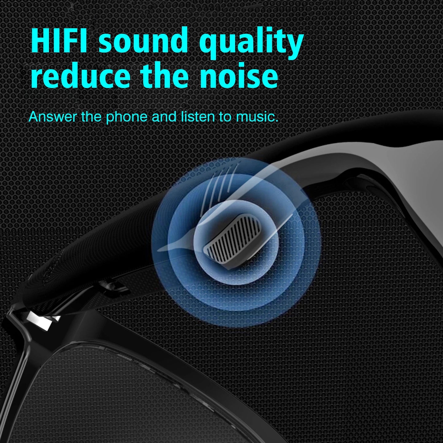 2025 wireless smart glasses with blue light blocking lenses, can answer/make calls, touch voice assistant, music playback, unise