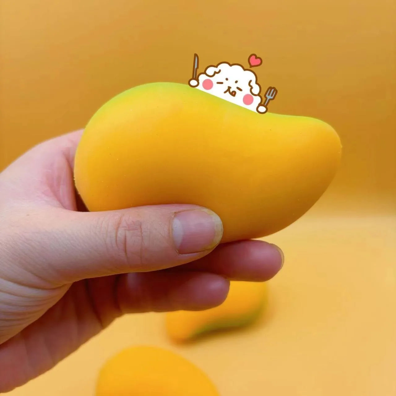 Stress Relief Toy Mango Squishy Ball | Super Slow Rebound Fidget Toy for Anxiety