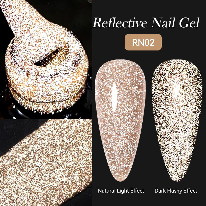 LILYCUTE 7ml Reflective Glitter Cat Magnetic Gel Nail Polish Semi permanent Soak Off UV LED Varnish Nail Supplies