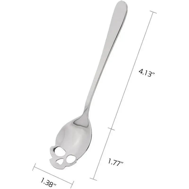 Creative Skull Coffee Spoon - Stainless Steel, Mirror Polished | Unique Coffee Spoon for Home or Café-5