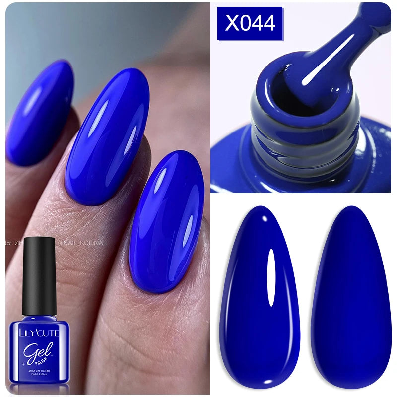 LILYCUTE 7ml Neon Reflective Nail Gel Polish Dark Flash Glitter Effect Fluorescent Gel Soak Off UV Gel Summer Nail Art Varnish