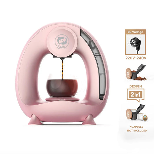 Portable Coffee Maker Low decibel Americano Capsule Coffee Machine Compatible with Coffee Powder & K Cups Original Capsules-0