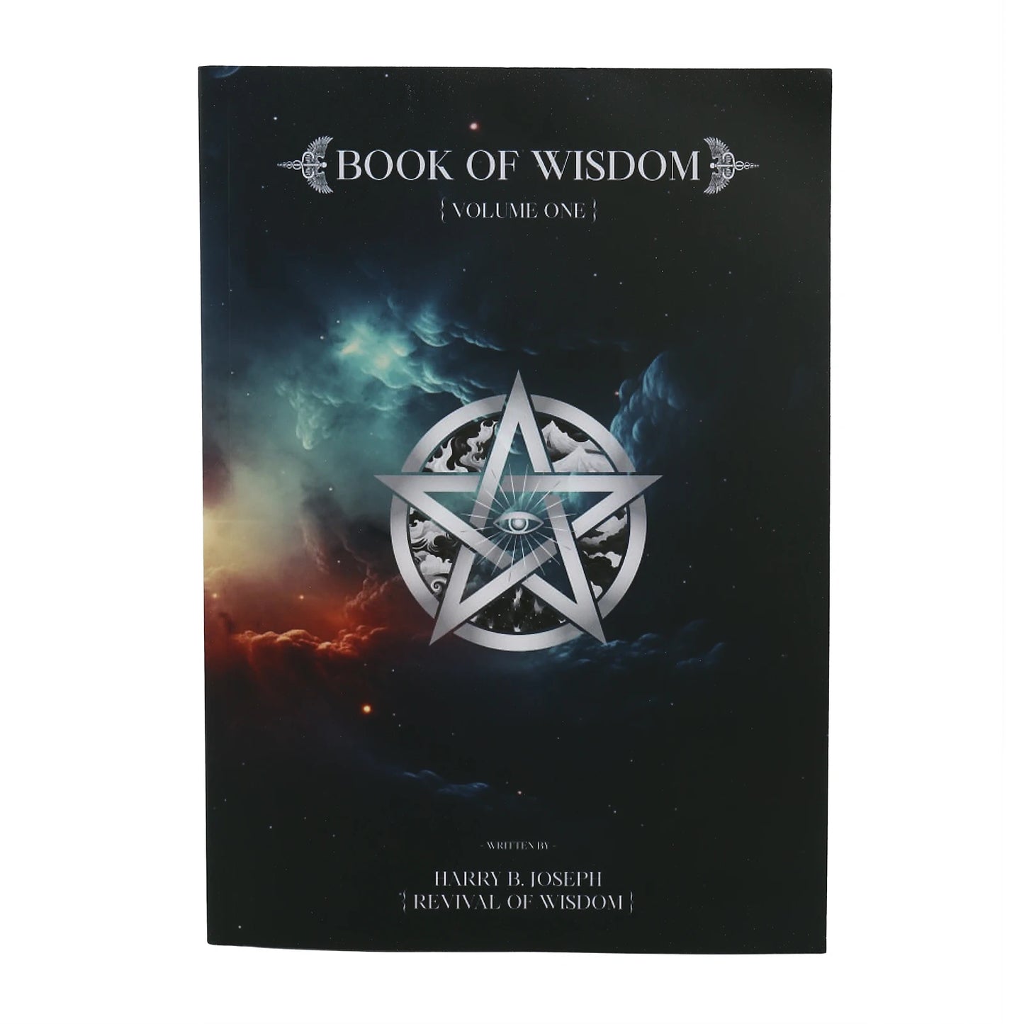 BOOK OF WISDOM Themed Notebook with Wisdom Eye Cover for Self Reflection and Philosophy Learning