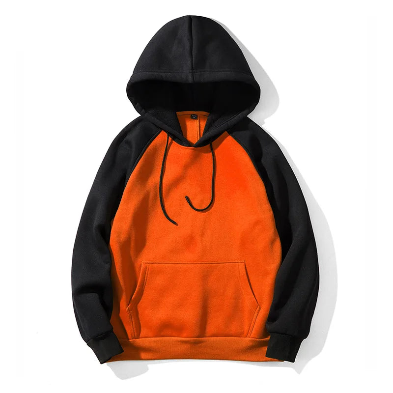 Brand Quality Loose Patchwork Hoodies - Two Tone Street Fashion