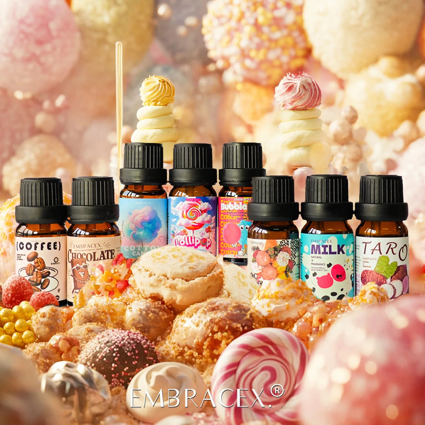 18 type Gourmet Essential Oils Vanilla Coconut Coffee Chocolate For Diffusers Candles Making Gifts For Women Perfume Skincare