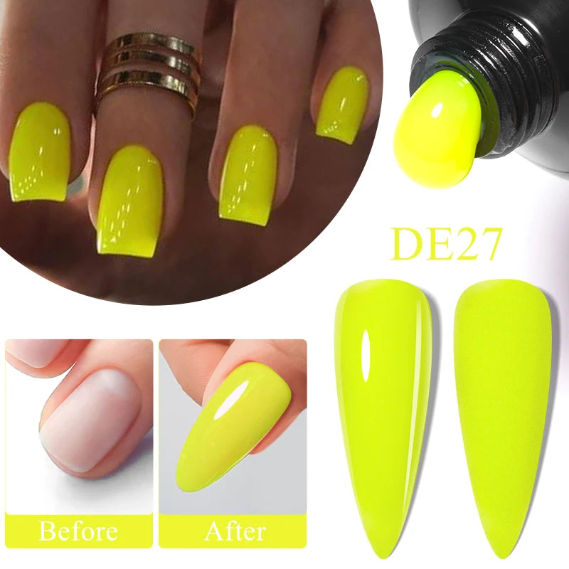 Mtssii 20ml Fluorescent Nail Extension Gel Nail Building Acrylic Nail Gel UV LED Soak Off UV Extend Gel For Nail Extensions