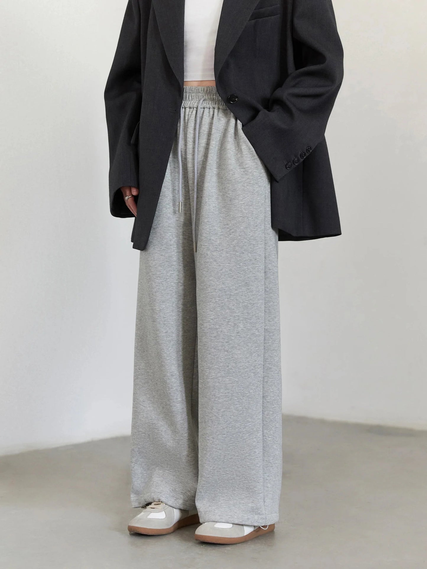 High-Waisted Wide Leg Pants Casual Loose Trousers