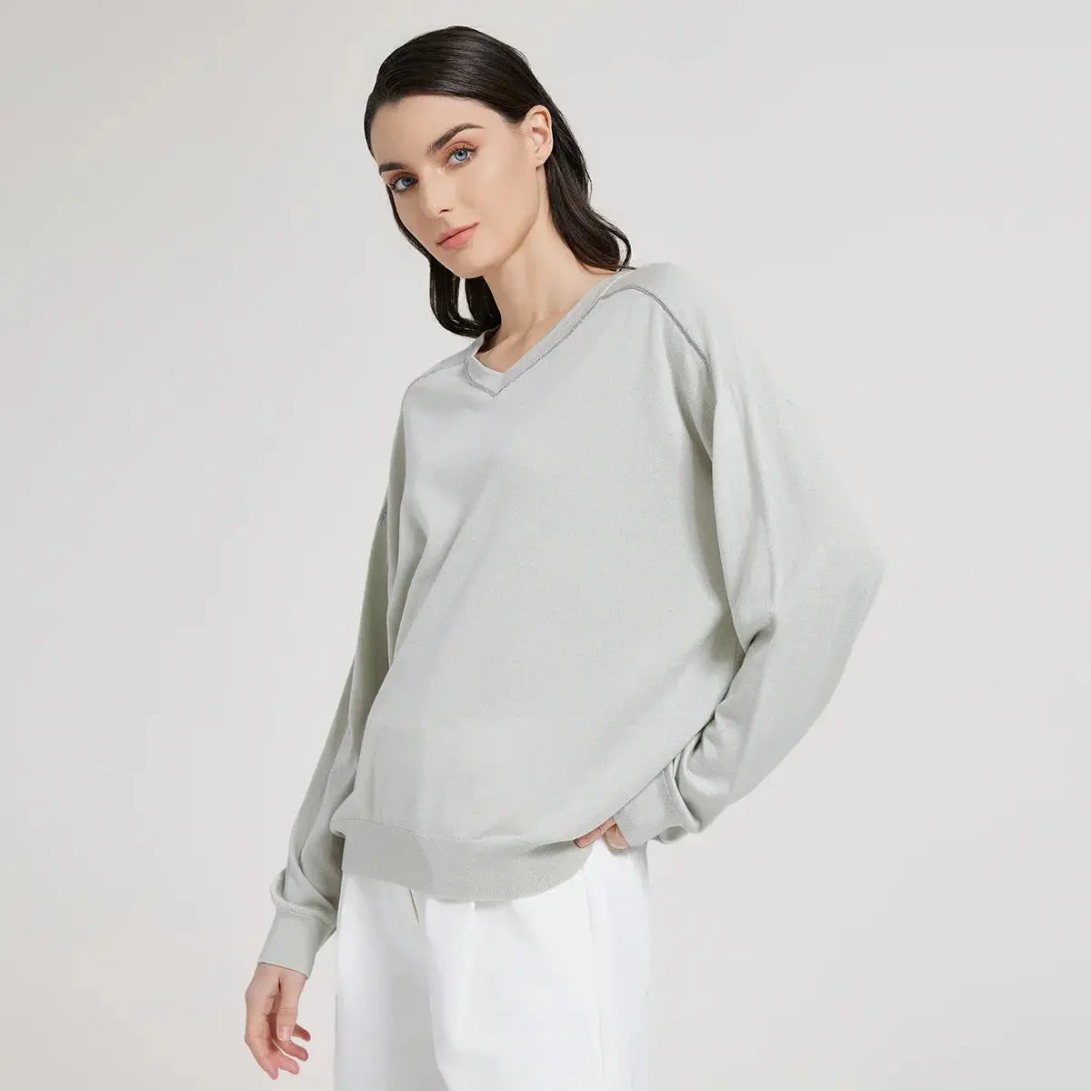 Women’s Premium Silk-Blend Pullover