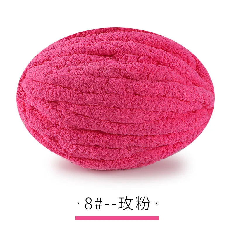 250g/Ball DIY Hand Knitting Chenille Yarn Thick Chunky Giant Yarn Cotton Thick Yarn for Scarf Cushion Handmade Crochet Hook Line