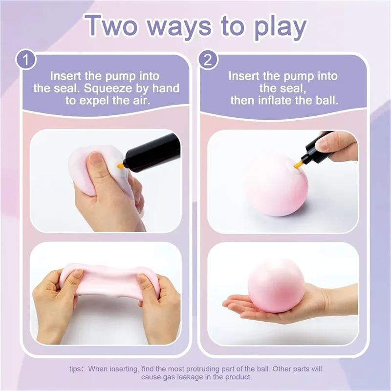 Shapeable Vacuum Grape Stress Ball | Squishy Sand Toy with Sound for Sensory Relief