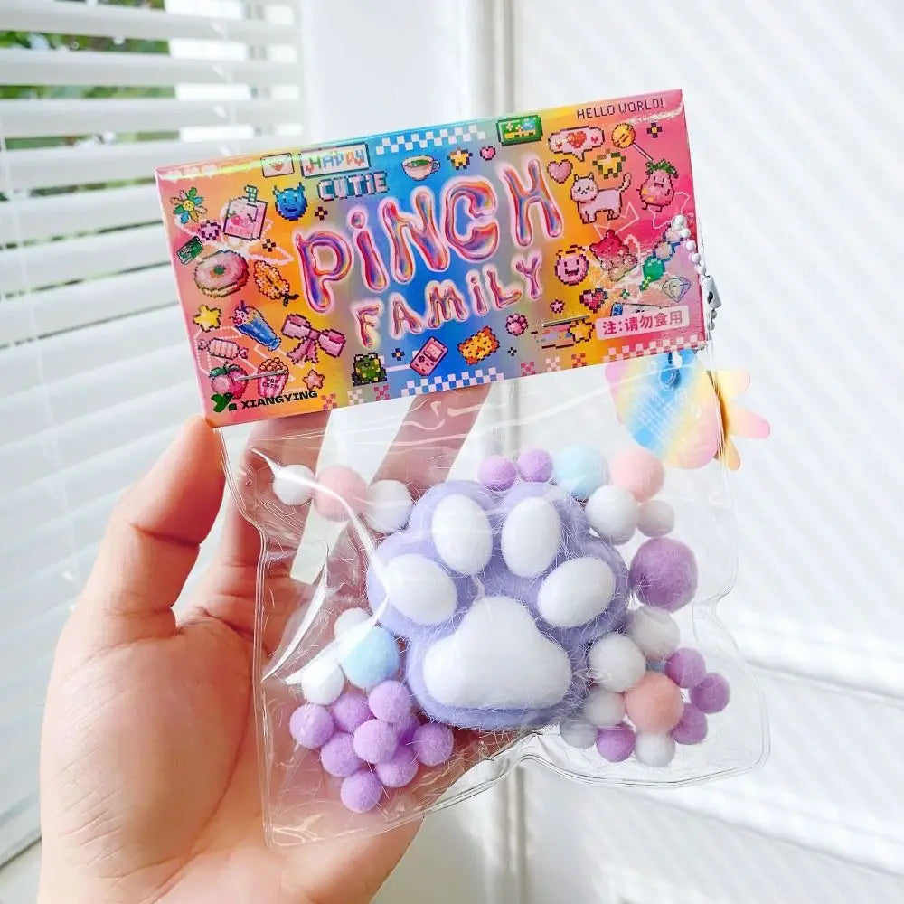 Mini Cat Paw Squeeze Toy | Silicone Pinch Decompression Toy
