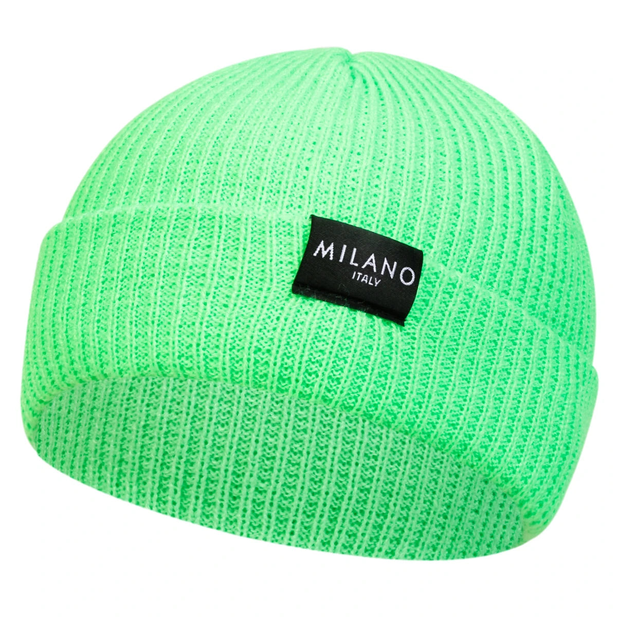 Unisex MILANO Letter Label Beanies Winter Warm Hat Hip Hop Cap Beanie Hat Caps for Women Men