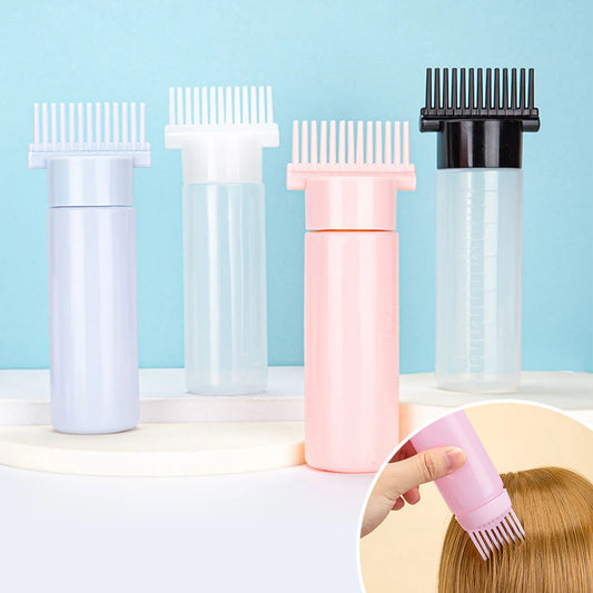 1Pc Colorful Hair Roots Massage Medicine Comb Hair for Hair Growth Serum Oil Nourish Portable Scalp Applicator Liquid Comb