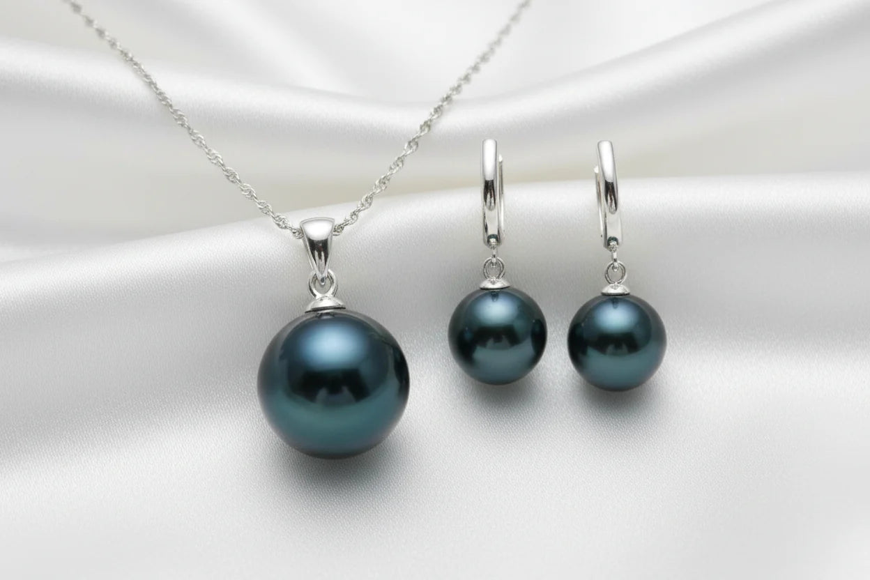 925 Sterling Silver Pearl Bridal Jewelry Sets