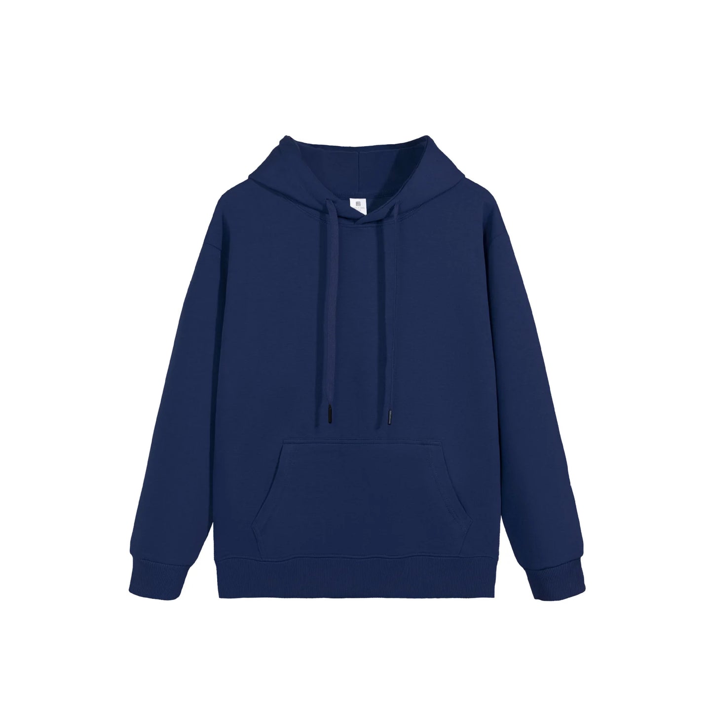 New Men's Cotton Hooded Loose Fit Hoodie Streetwear Pullover American Style Solid Color Long Sleeve Casual Essentials Hoodies