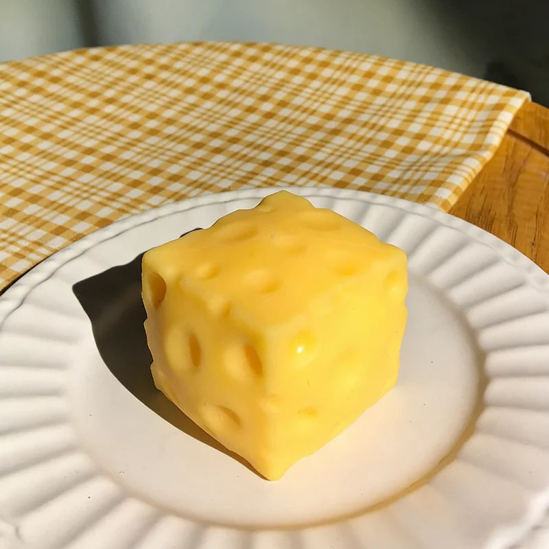 Cheese Squishy Stress Toy | Slow Rebound Squeeze Fidget Ball