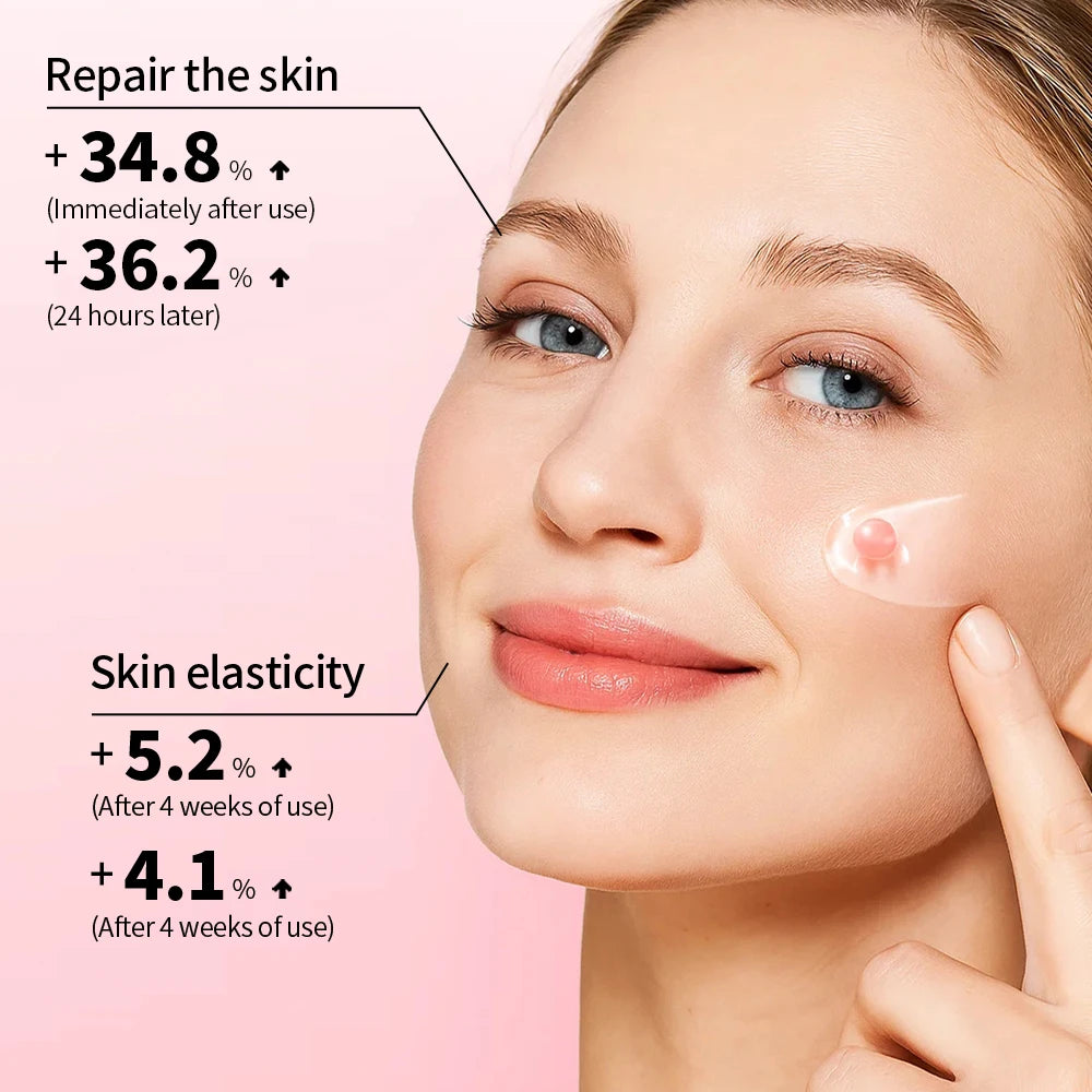 PDRN Pink Collagen Capsule Cream –Salmon PDRN -Dual Texture Barrier Repair Moisturizer | Salmon DNA + 5% Niacinamide 2oz