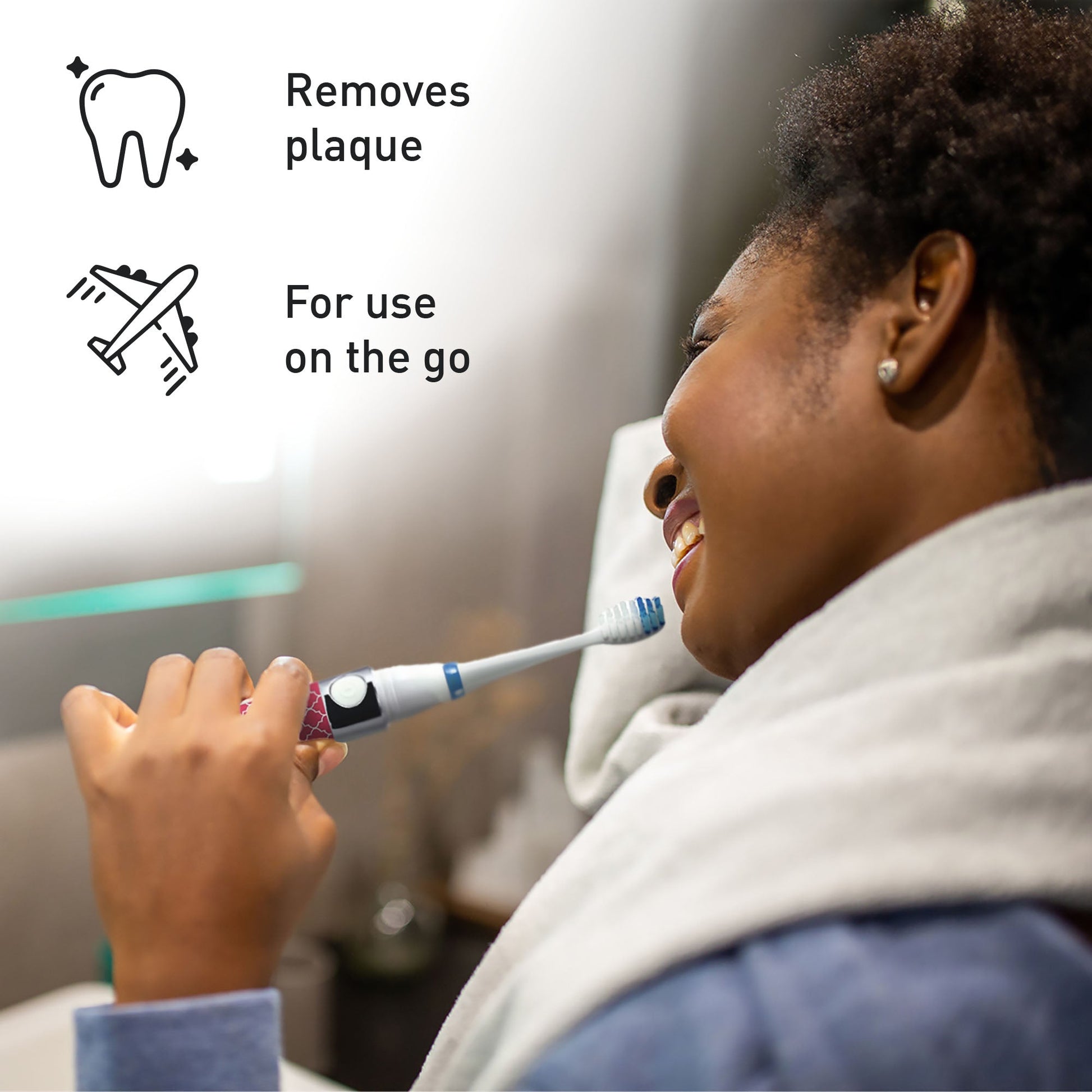Pursonic Portable Oral Care Bundle – Black Sonic Toothbrush with Bonus Heads + Toothbrush UV Sterilizer-2