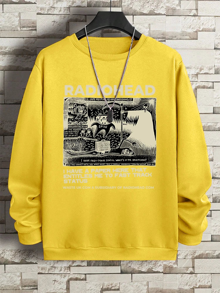 North America Tour Rock Boy Clothes Man Pullover Fleece Sweatshirt Fashion Casual Loose Hoody Autumn Oversized Women Hoodie