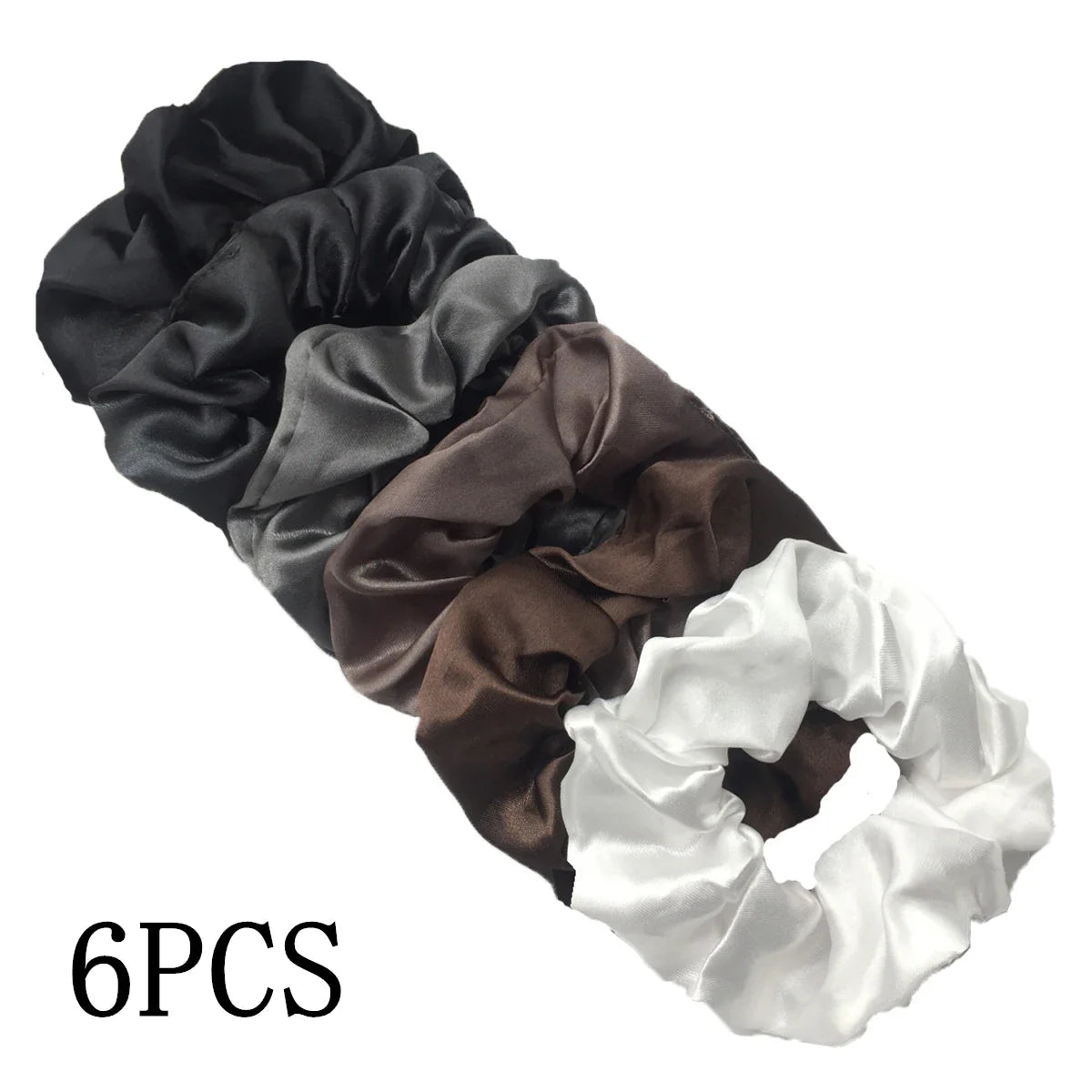 Satin Scrunchies Set for Women & Girls – 25/10/6 Pcs Elastic Hair Bands | Soft Silk Ponytail Holders & Fashion Hair Accessories