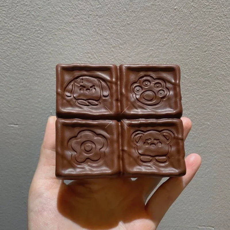 Squishy Strawberry Cube Stress Relief Toy | Slow Rebound Sensory Fidget Squeeze