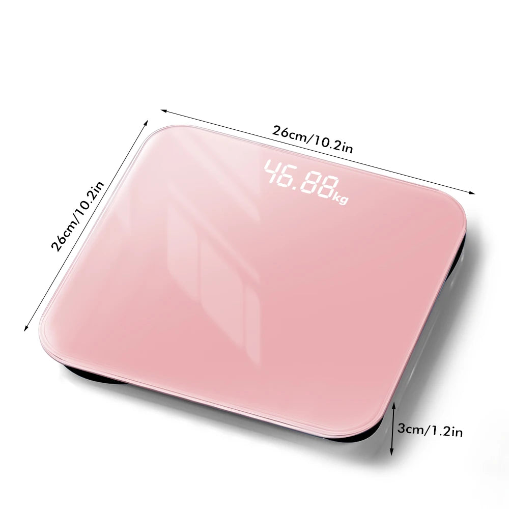 Digital Bathroom Scale LED Smart Body Fat Scale Accurate Measurement weight Included 3*AAA Batteries Analyzer Testing Scale