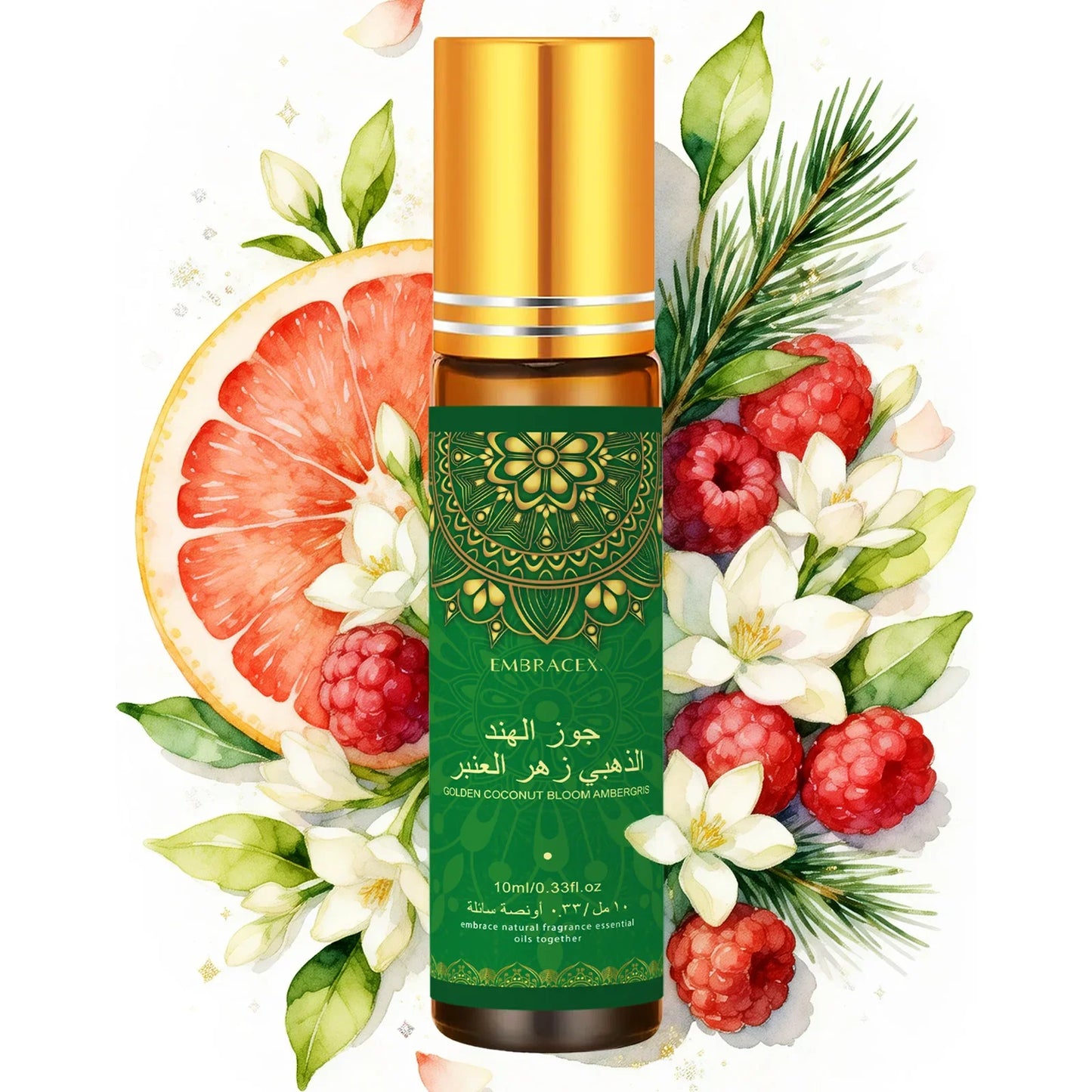 8PC/1PC 10ml Roller Essential Oils Eid al-Fitr Gift Perfume Oil Skincare Face Oil Bodycare Humidifier Six Long Lasting Scents