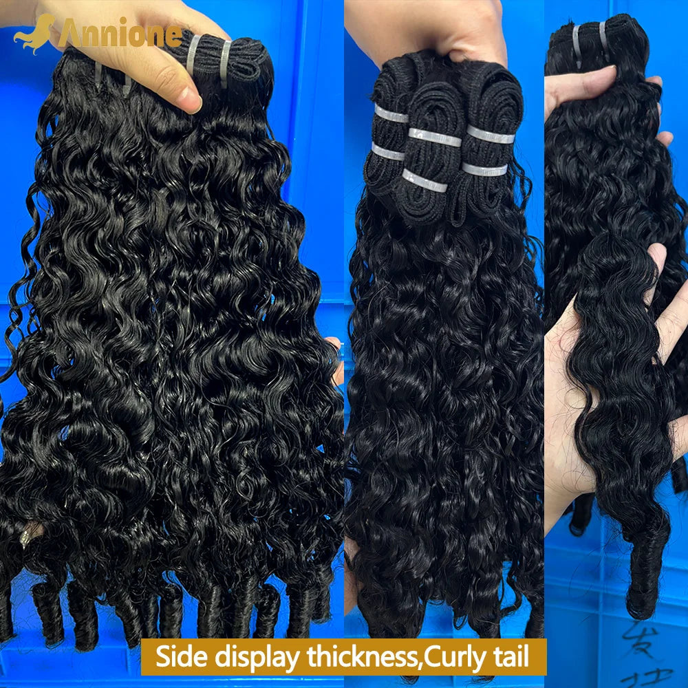 3PCS 20inches 16A Burmese Curly Hair Bundles 100% Vietnamese Raw Human Hair Bundles Unprocessed Double Drawn Hair Extensions