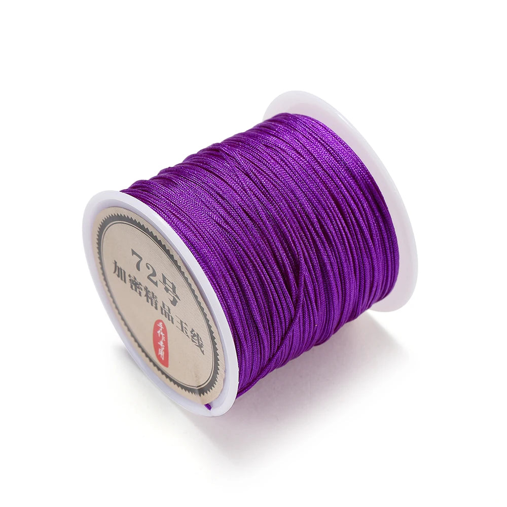 10/50M 0.8mm Nylon Thread Cord Chinese Knot Bracelet Braided String for DIY Tassel Beading Shamballa String Jewelry Making