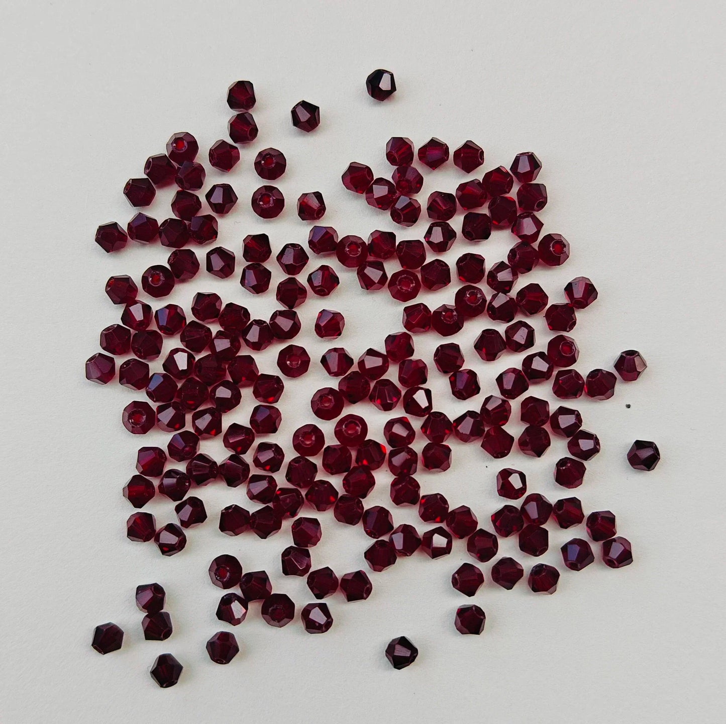 100PCS Bicone Crystal Glass Bead Colorful Loose Spacer Glass Bead for Jewelry Making DIY Necklace Earrings Bracelets Accessories