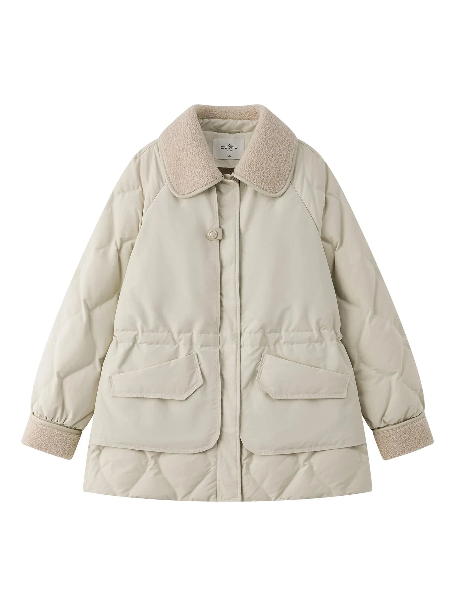 Women’s Waist-Defining Down Casual Winter Jacket