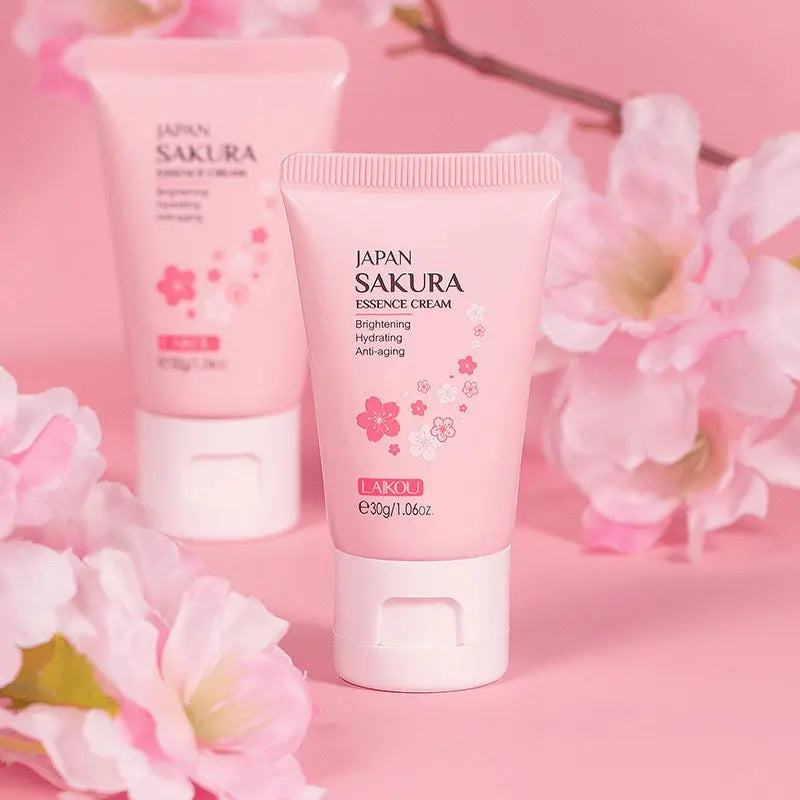 LAIKOU 30g Japan Sakura Essence Face Cream Cherry Blossom Facial Cream Moisturizing  Korean Skin Care