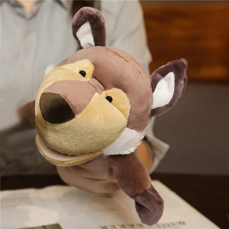 Cartoon Plush Hand Finger Puppets – Soft Interactive Toy for Kids, Party Supply & Family Gathering Fun