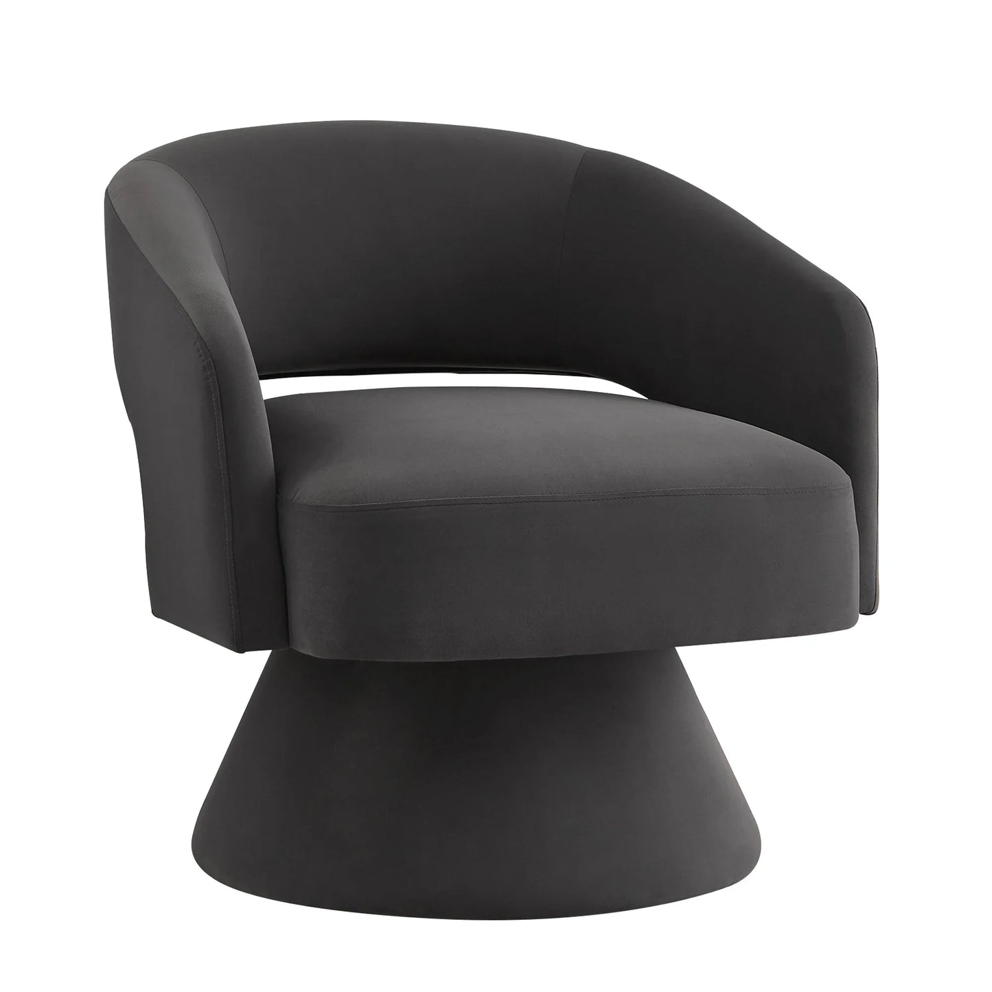 360° Comfort Swivel Upholstered Velvet Round Accent Armchair