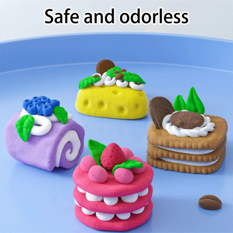 12/24/36pcs Color Clay Air-dried Clay Set DIY Crafts Ultra Light Plastic Clay with Carving Tools for Friends Children Gifts