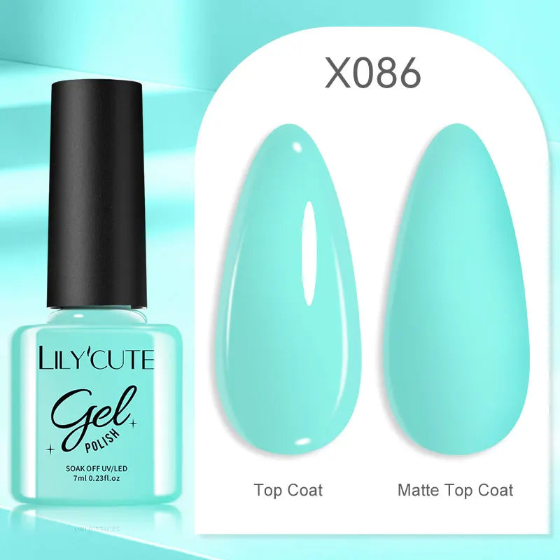 LILYCUTE 7ml Neon Reflective Nail Gel Polish Dark Flash Glitter Effect Fluorescent Gel Soak Off UV Gel Summer Nail Art Varnish
