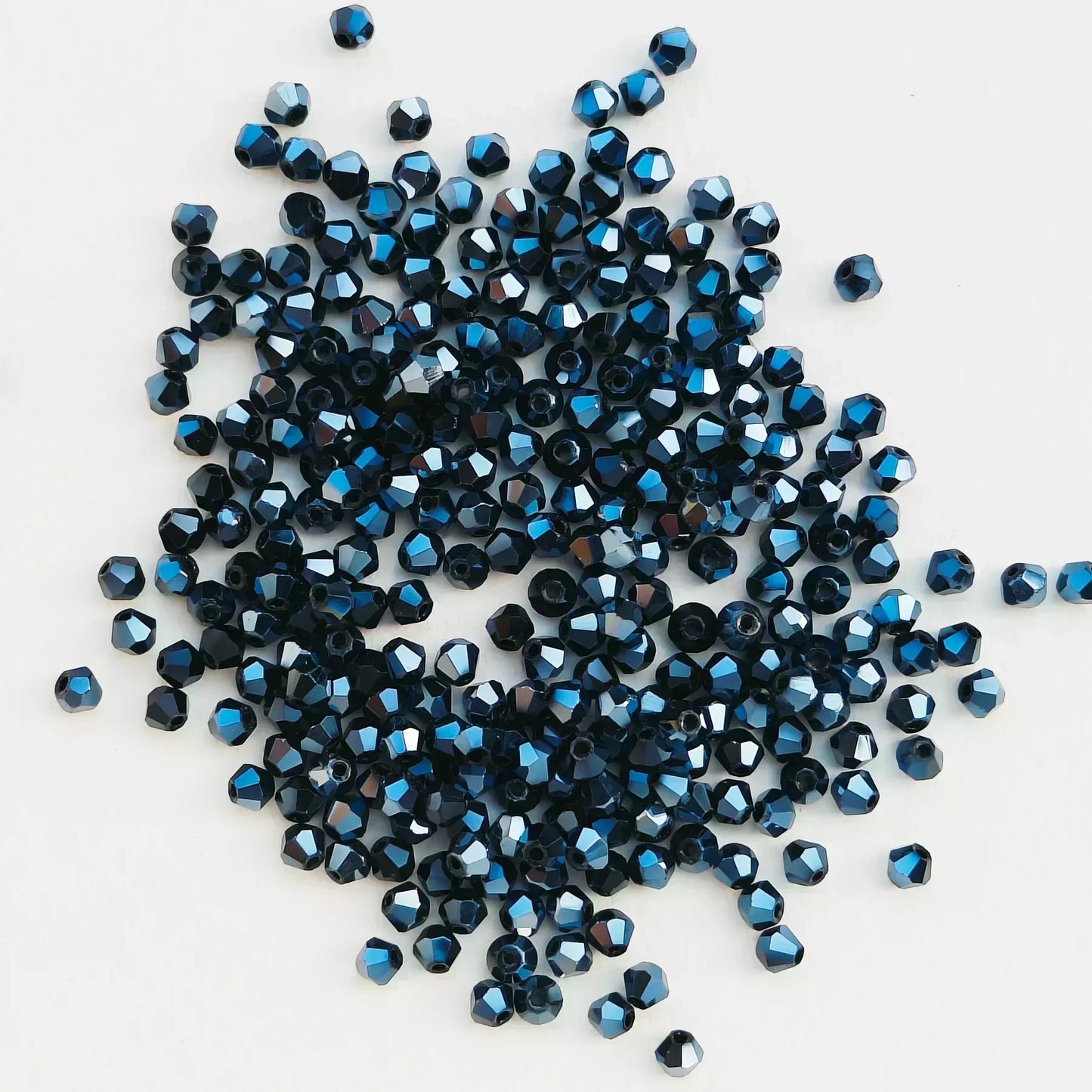 100PCS Bicone Crystal Glass Bead Colorful Loose Spacer Glass Bead for Jewelry Making DIY Necklace Earrings Bracelets Accessories